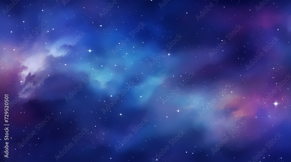 Naklejka premium Sparkling starry night sky background