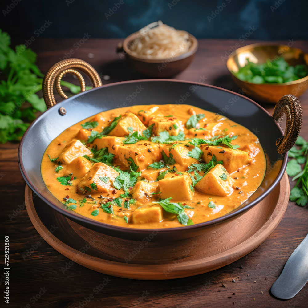 Indian food shahi paneer Indian food shahi paneer