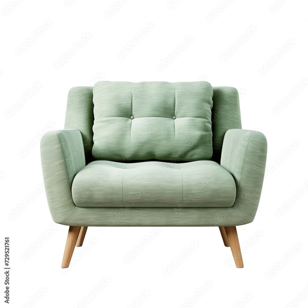 leather armchair isolated on whiteisolated green armchair
