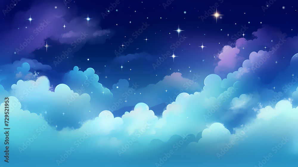 Sparkling starry night sky background Sparkling starry night sky background
