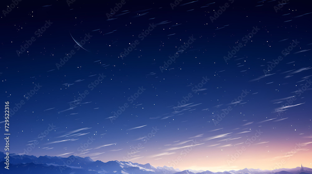 Fototapeta premium Gradient abstract stars background, starry night sky