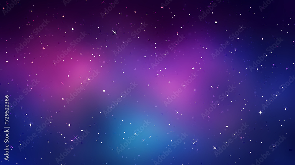 Fototapeta premium Gradient abstract stars background, starry night sky