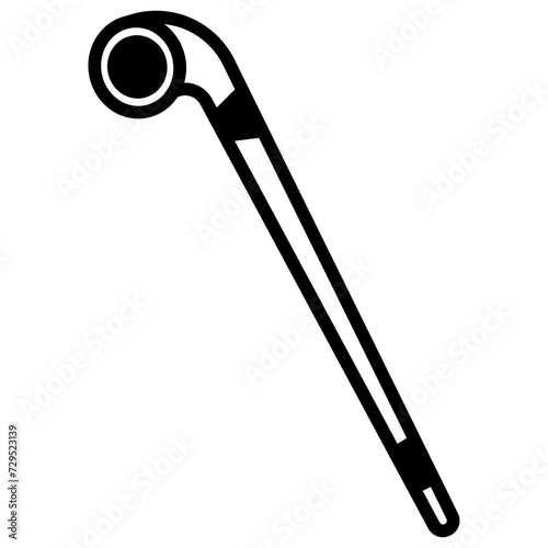 Knobkerrie glyph and line vector illustration