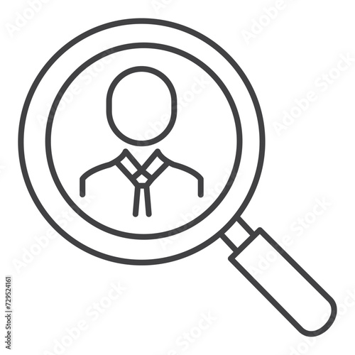 Background Check Vector Illustration Icon Design