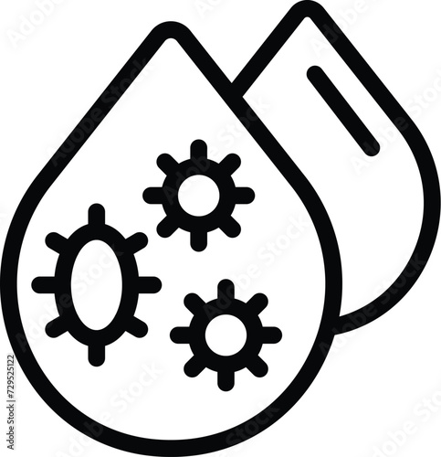 Drop dust smoke icon outline vector. Speed gas. Car co2 pipe emission