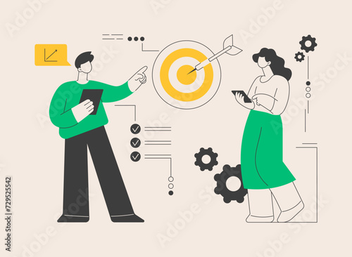 Internal marketing abstract concept vector illustration.