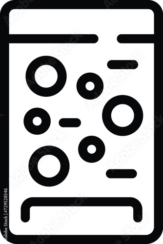 Fume particulate dust icon outline vector. Breath ambiance. Dioxide fume