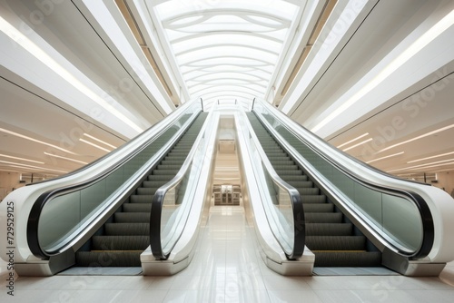 escalator in a shopping mall