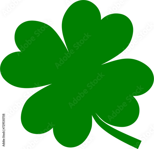 Shamrock vector icon. St. Patricks day symbol.