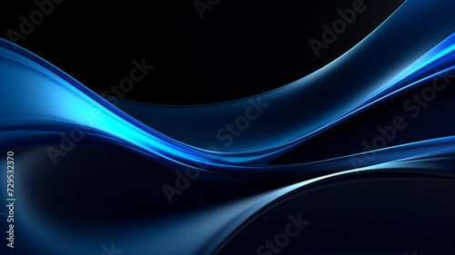  blue and cyan wave abstract background
