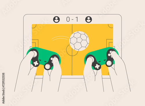 Sports games abstract concept vector illustration.