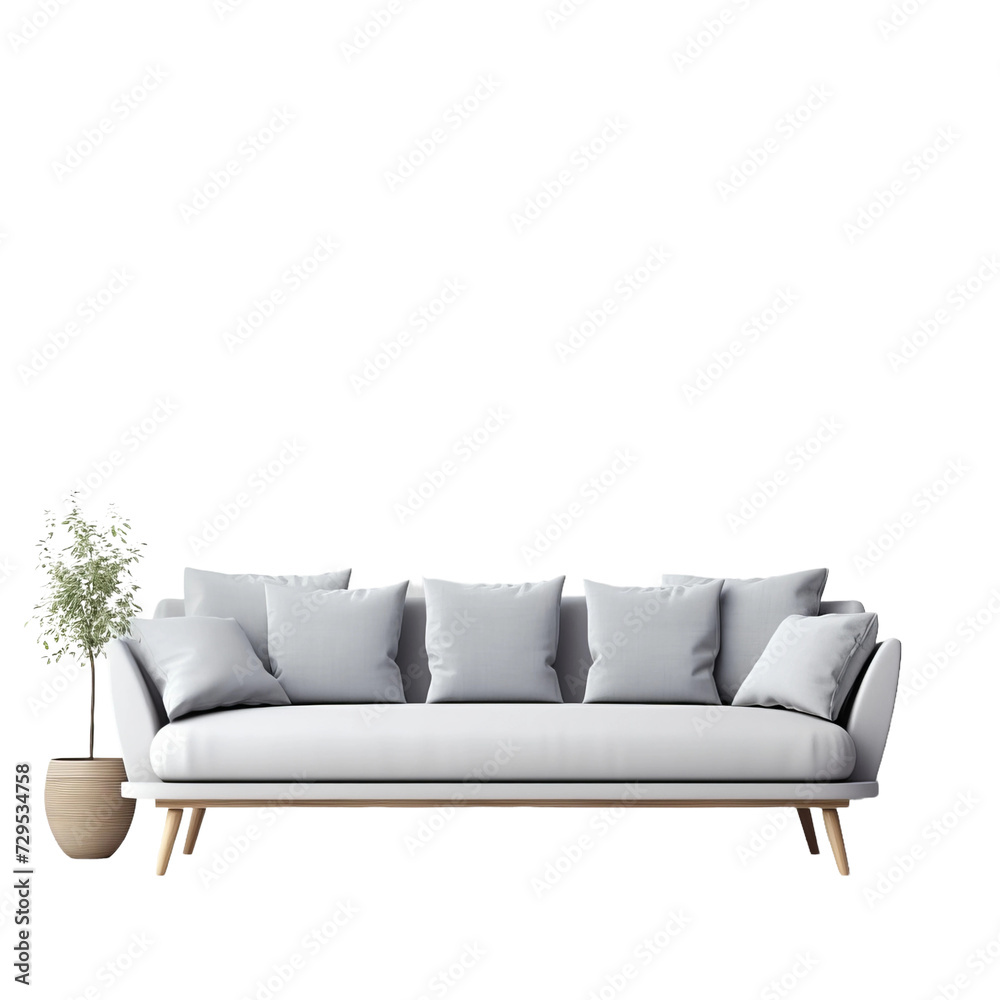 Obraz premium sofa isolated on white background