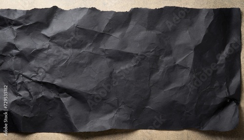 scrunched black paper background photo
