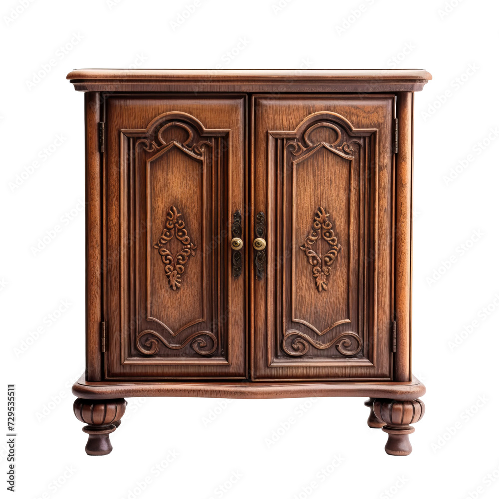 wooden cabinet isolated wooden cabinet isolated