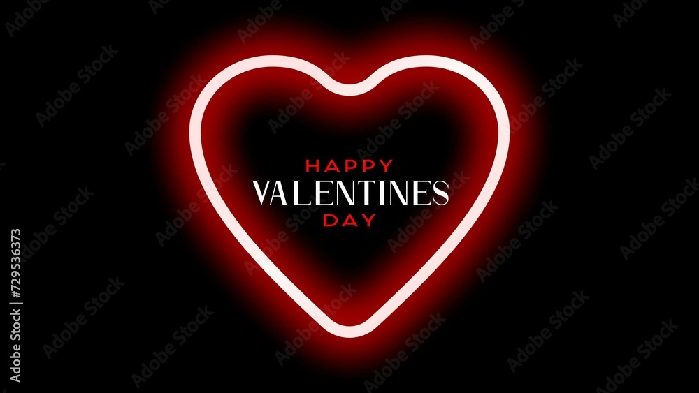 a glowing heart with the word happy valentine's day in it a glowing heart with the word happy valentine's day in it