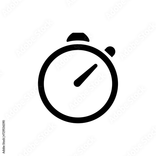 an icon of the alarm clock in a simple line art design