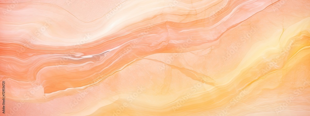 Abstract textured background in shade of apricot, pastel pink, orange, yellow. Modern background. Marble	