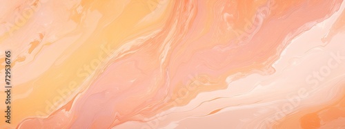 Abstract textured background in shade of apricot, pastel pink, orange, yellow. Modern background. Marble 
