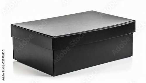 black shoe box on white with clipping path