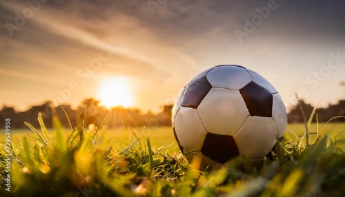 soccer sunset football in the sunset