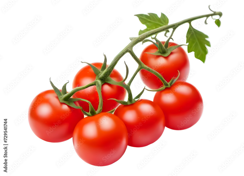 A Bunch of Ripe Red Tomatoes on a Vine (1)