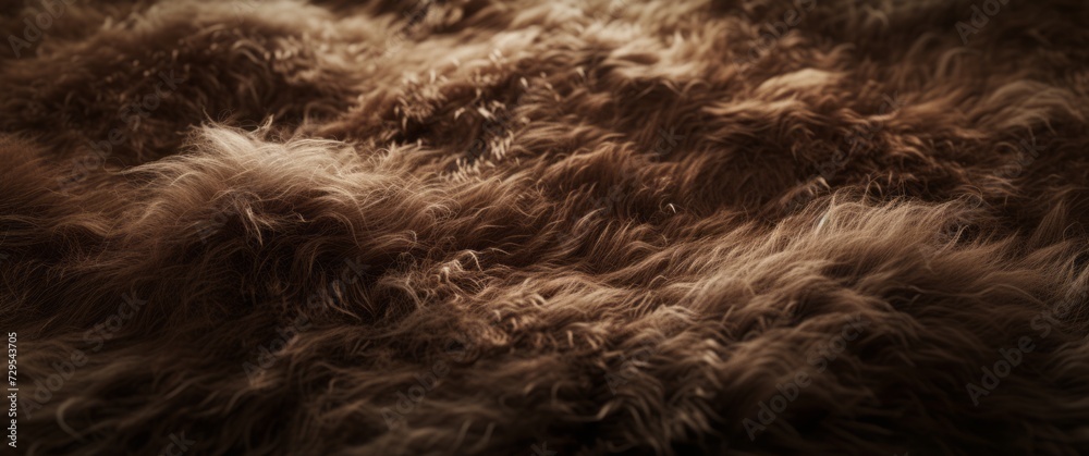 Naklejka premium Experience the Richness of a Deep Brown Backdrop - A Velvety Texture Reminiscent of Chocolate and Lamb's Wool for a Luxurious and Cozy Ambience
