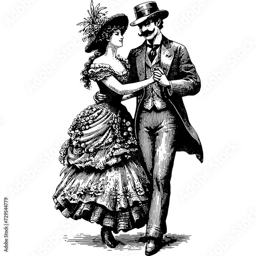 Vintage Couple Dancing
