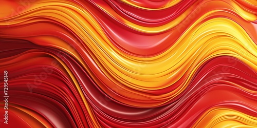 Dynamic Waves in Bold Colors - Captivating Abstract Background with Energetic Red and Yellow for Creative Visual Designs
