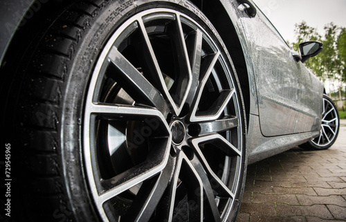 Alloy Wheel with Low Tire Profile © Tomasz Zajda