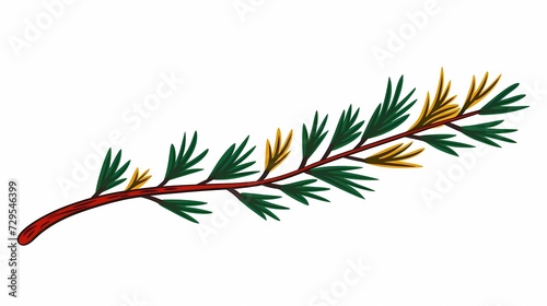 seamless background with coniferous branches pattern, coniferous, fir, 