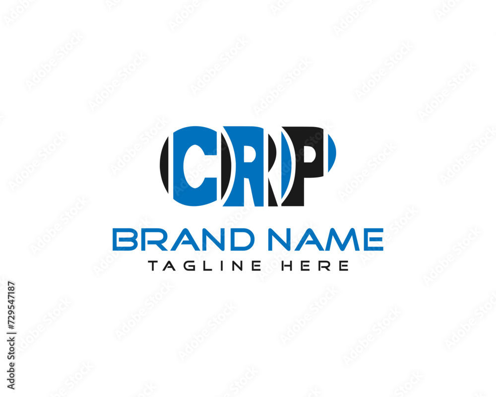 Initial letter CRP logo design icon concept vector template illustration.