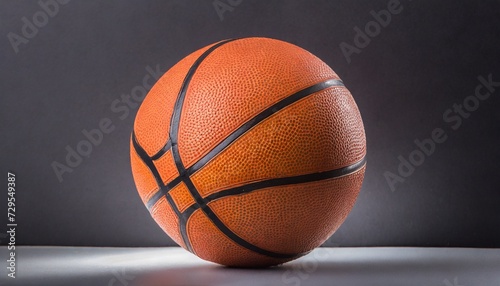 basketball ball on a black background