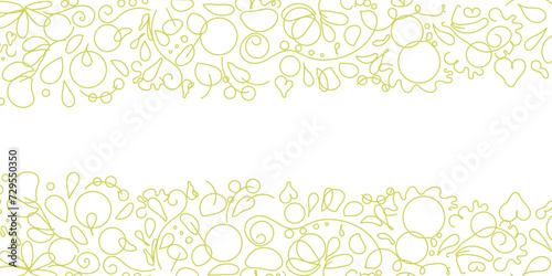 Cornice floreale decorazione astratta dorata