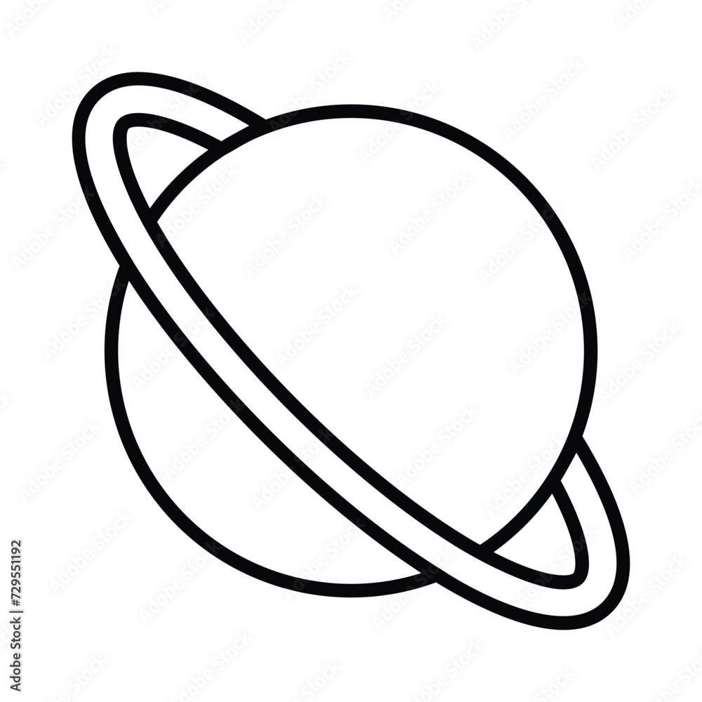 Saturn icon vector stock illustration Saturn icon vector stock illustration