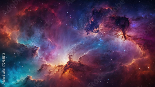 Awesome Space galaxy background © Abu