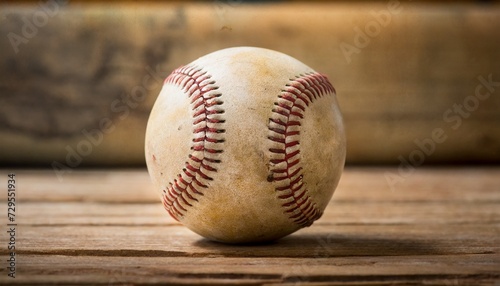 old vintage baseball background focus in center