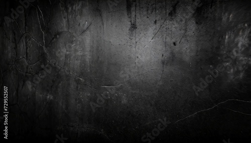 grunge dark black textured concrete wall background