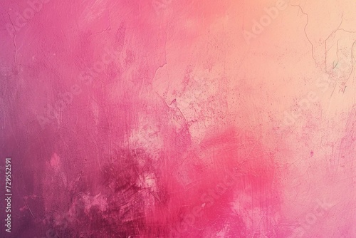 Pink peach , template empty space shine bright light and glow , grainy noise grungy spray texture color gradient rough abstract retro vibe background