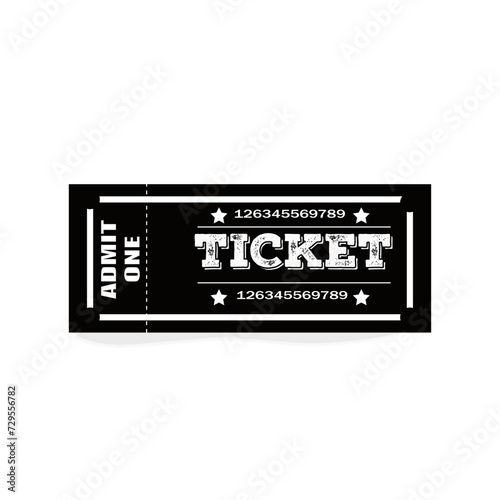admit one black ticket