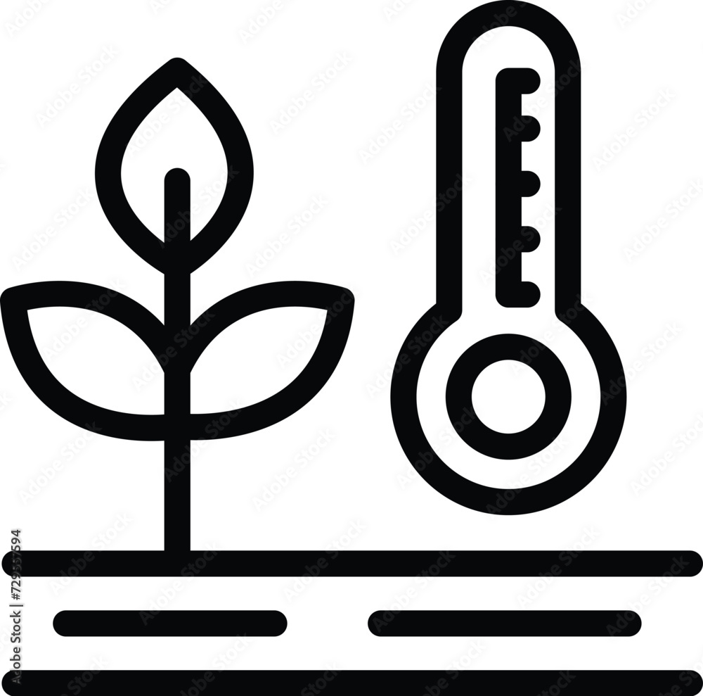 Garden plantation icon outline vector. Agriculture rural. Farm machine Garden plantation icon outline vector. Agriculture rural. Farm machine