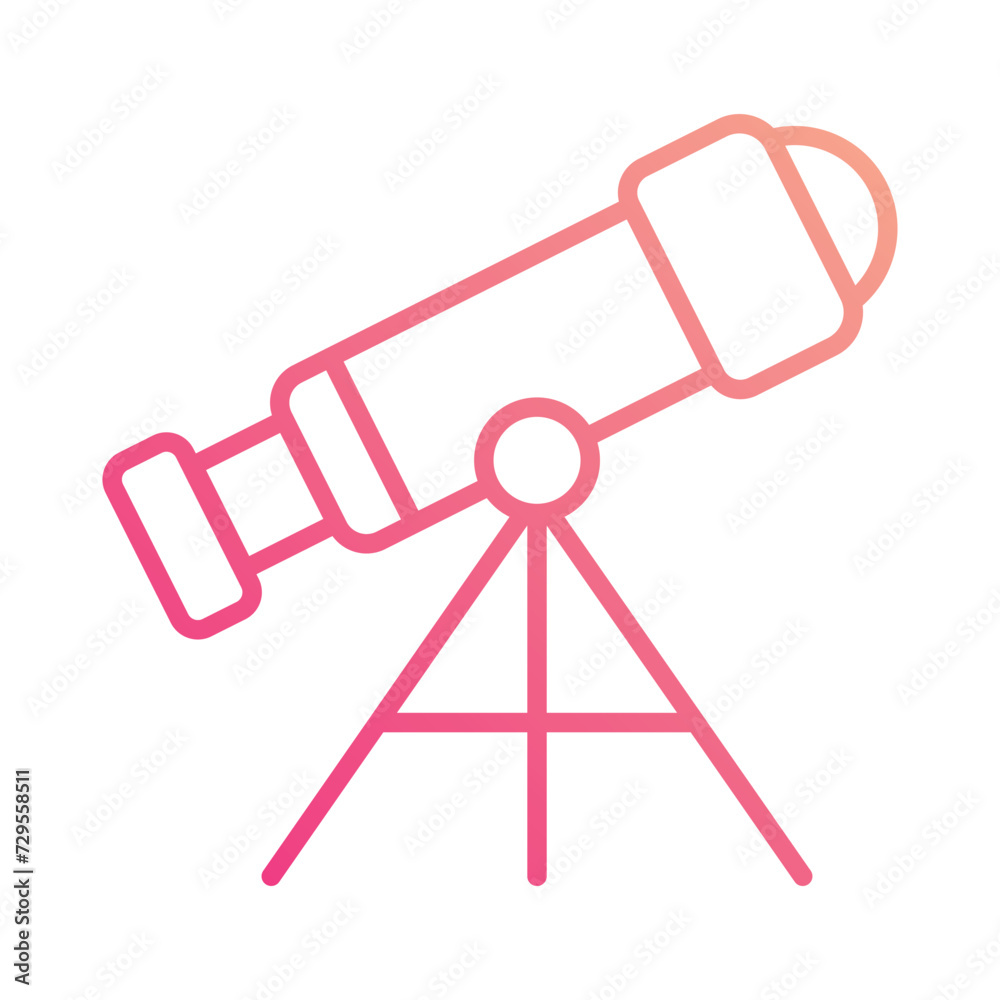 Telescope icon vector stock illustration Telescope icon vector stock illustration