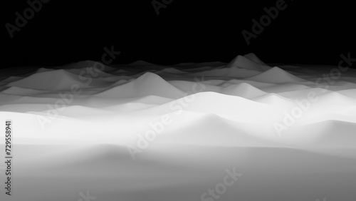 Fototapeta Naklejka Na Ścianę i Meble -  dark background white floor Midnight Seafloor Serenity , floor , mountain , background , under sea , wallpaper , back drop