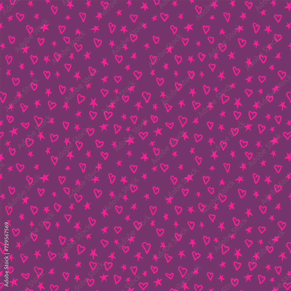 Fototapeta premium Neon colored 90s style textured seamless pattern
