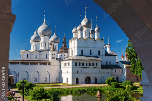 View of the Resurrection Church in Rostov, Golden Ring of Russia. © delobol