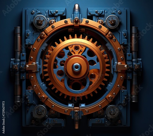 keyhole with gears and gears inside