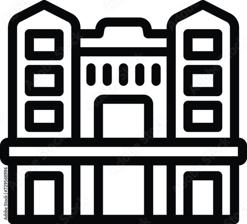 Art monument city icon outline vector. Australia building. Design template