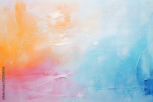 Abstract Pastel Colors Painting. Generative AI Illustration