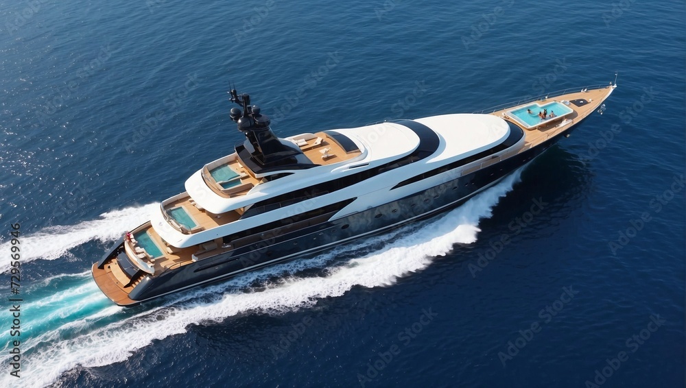 Fototapeta premium yacht in the sea