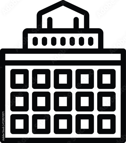 Government center icon outline vector. Sydney city. Landmark art famous