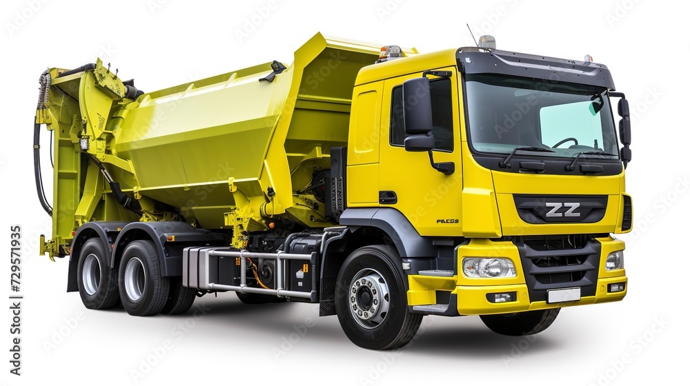 A photo of a Recycling Truck Collecting Waste